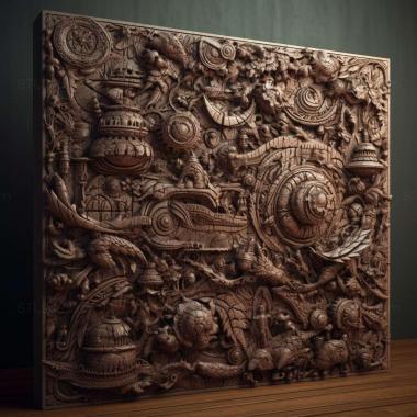 Patterns and decorations stl hundreds 3 3d model